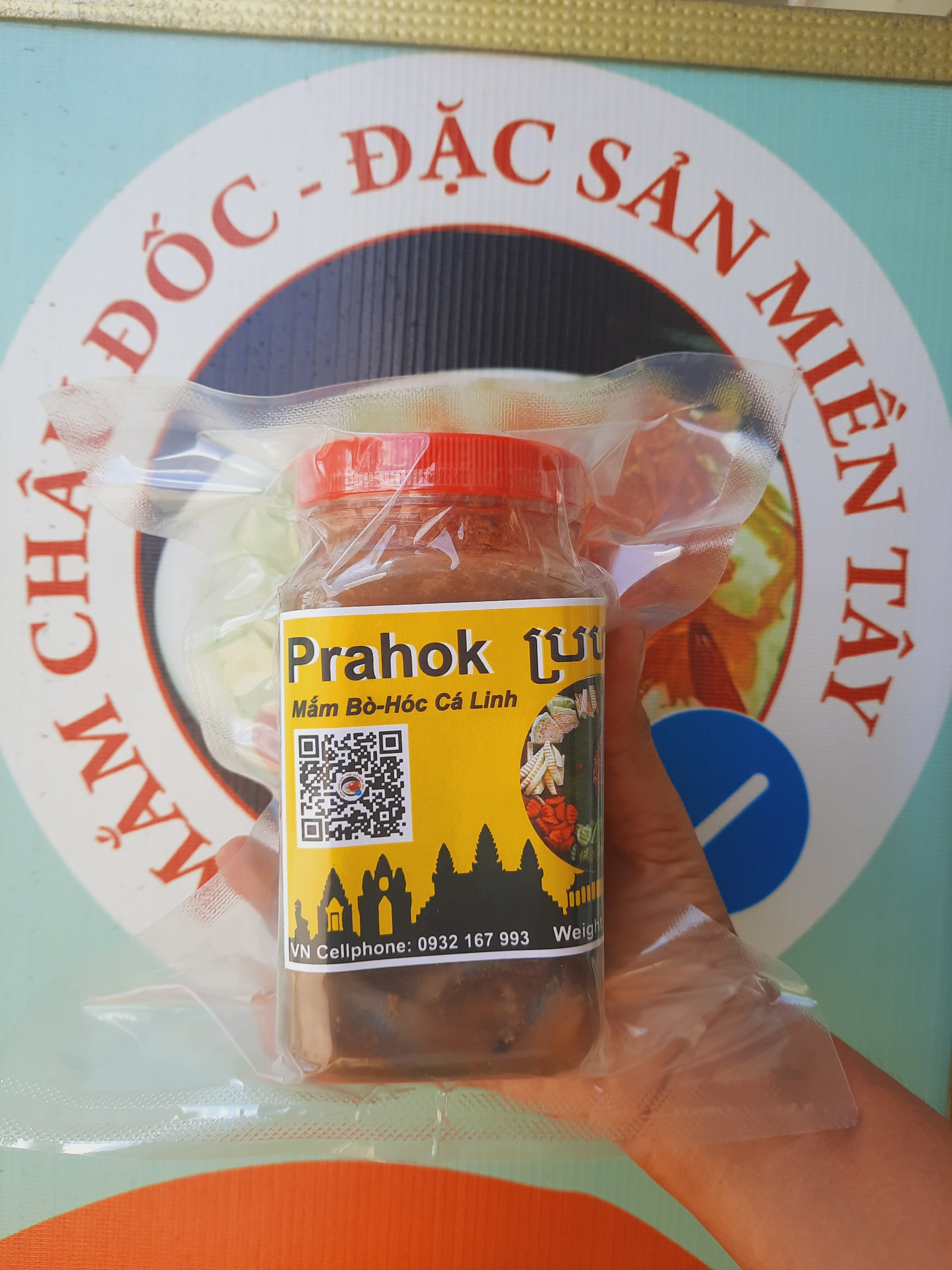 Mắm Bò Hóc Cá Linh / Prahok Campuchia 100% 500gram