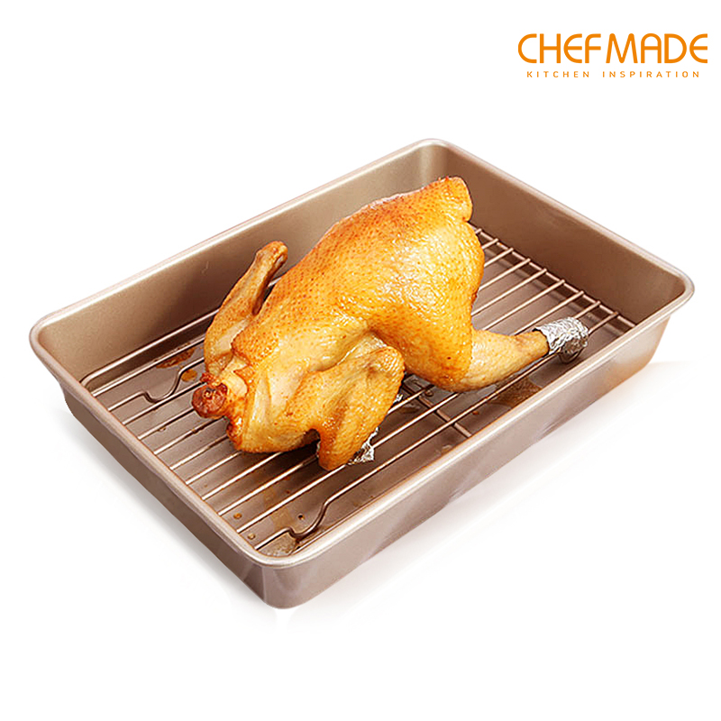Chảo nướng chefmade với giá phẳng Chảo Nướng dễ lau chùi không dính wk9266