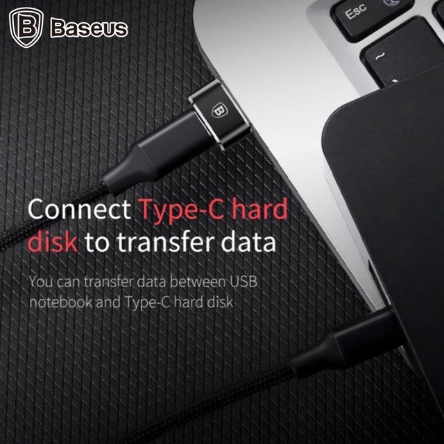 Đầu chuyển đổi Baseus OTG USB-A ra USB-C ( Adapter/Converter Usb A to Usb Type C)