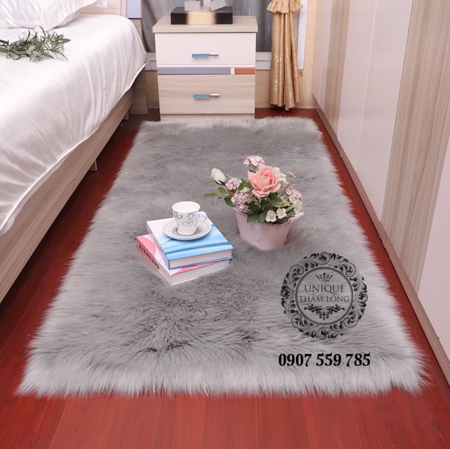 Thảm lông chụp ảnh Xám độc quyền Unique
