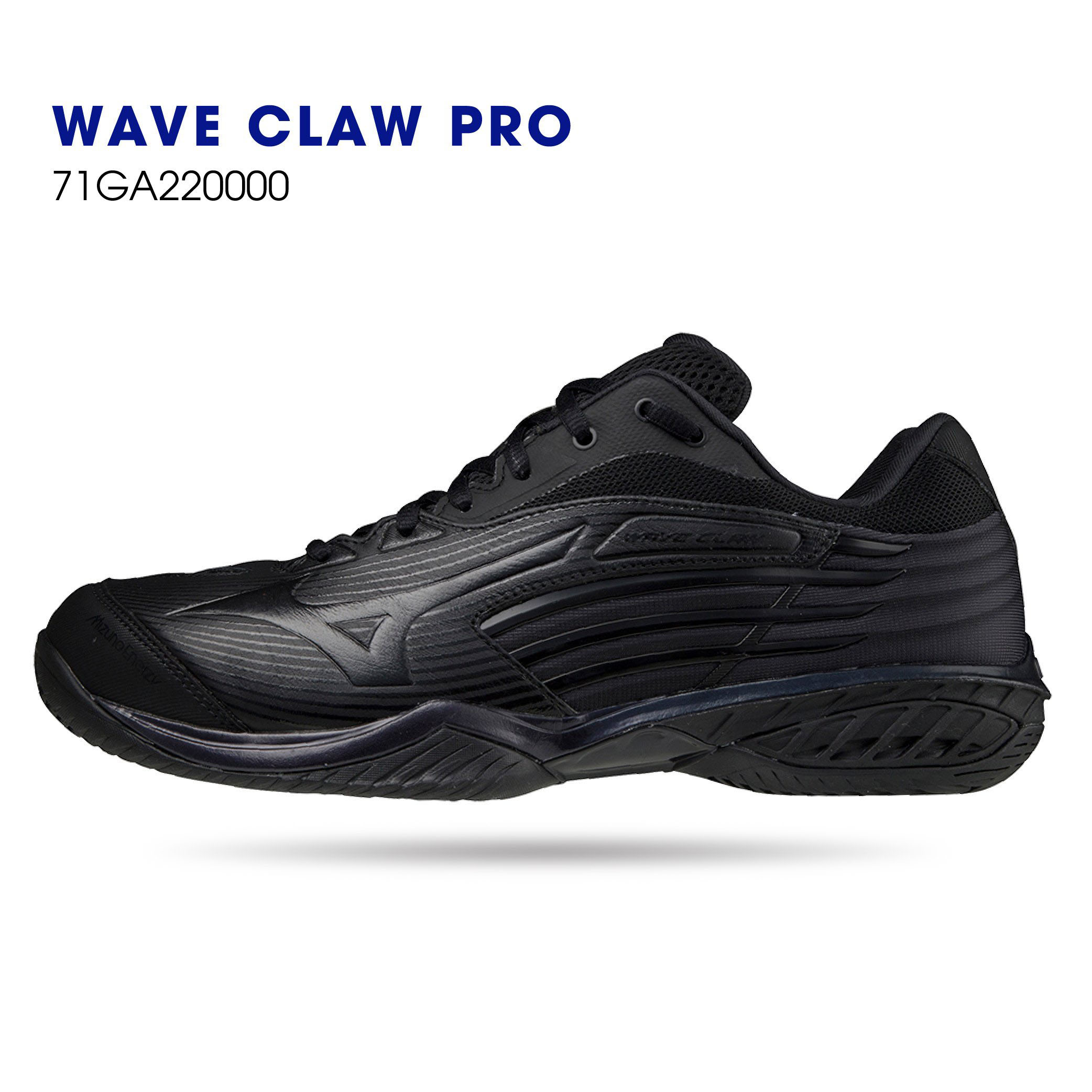 Giày cầu lông chính hãng Mizuno Wave Claw Pro 71GA220004 mẫu mới màu đen