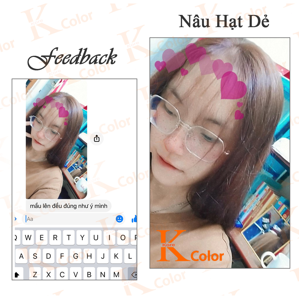 Thuốc nhuộm tóc Nâu Hạt Dẻ kcolor
