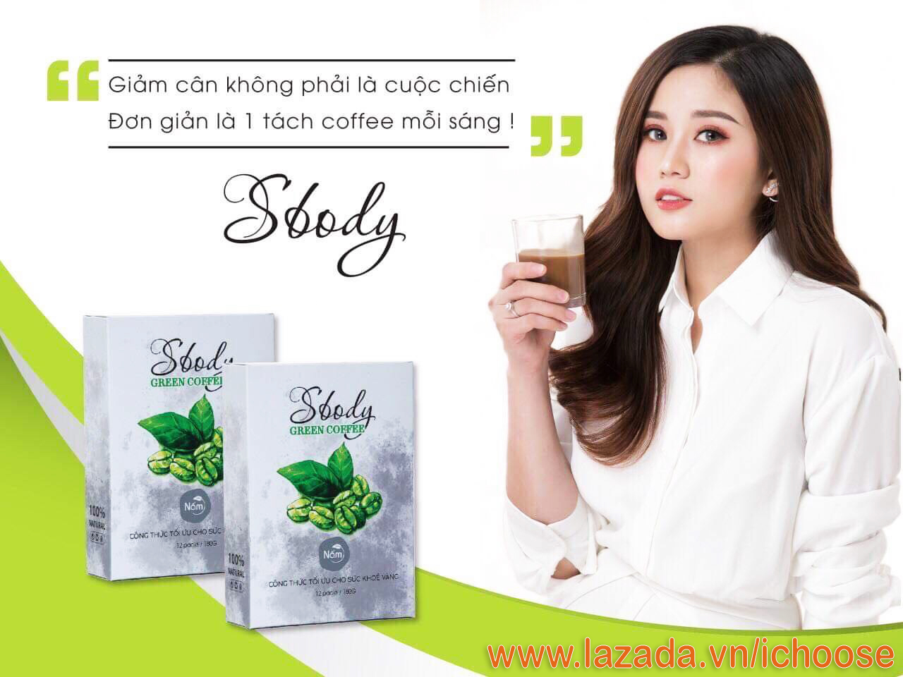 [HCM]Combo 5 hộp nấm sbody green coffee
