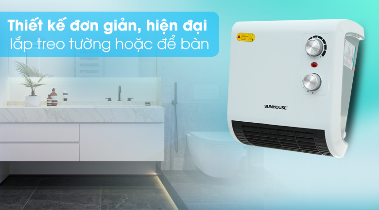 QUẠT SƯỞI PHÒNG TẮM SUNHOUSE SHD3816W