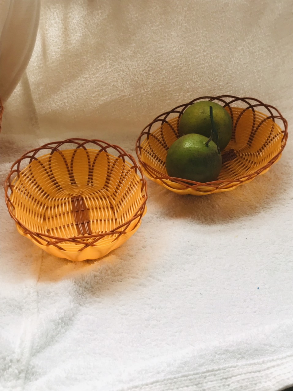 Rổ Nhựa Giả Mây Hình Tròn Và Oval