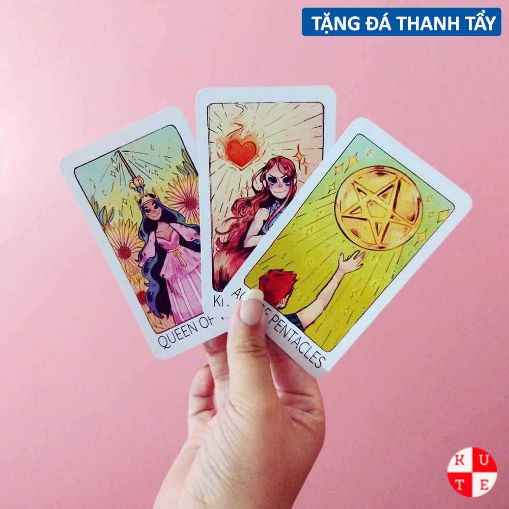 Bài Tarot Britt's Third Eye 78 Lá Tặng Đá Thanh Tẩy