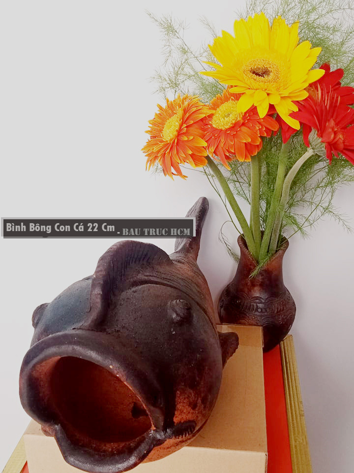 [HCM]CÁ GỐM PHONG THỦY 22 CM