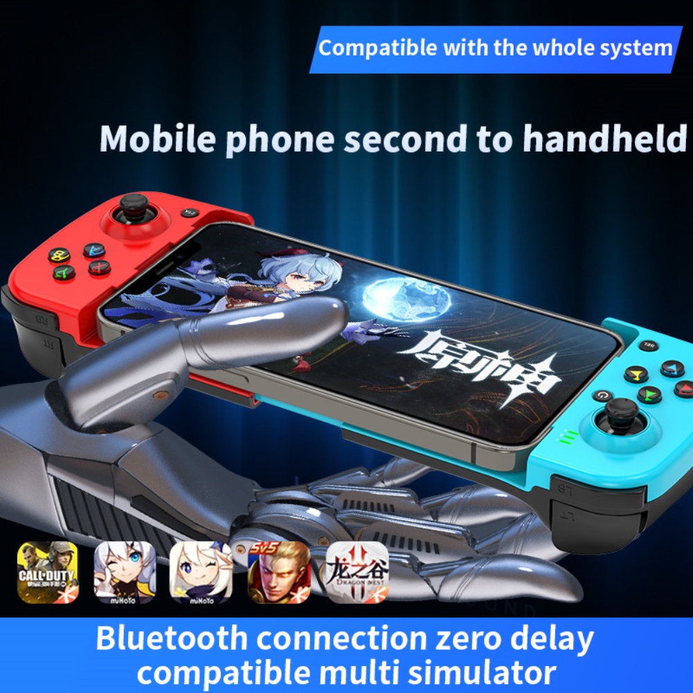 Tay Cầm Chơi Game Không Dây Bluetooth 5.0 Cho Android IOS Phone PC PS4