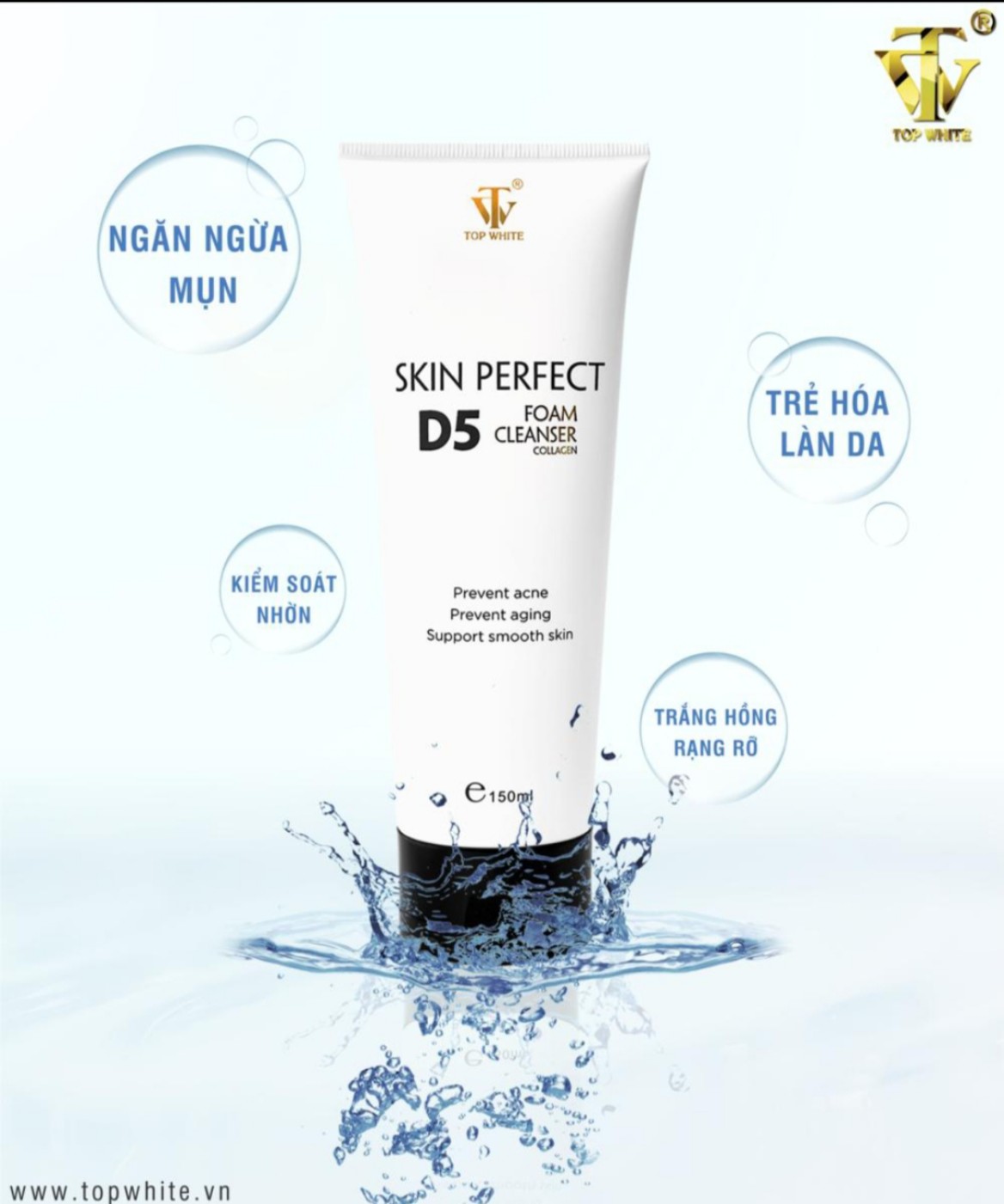 WHITE PERFECT D5 SỮA RỬA MẶT