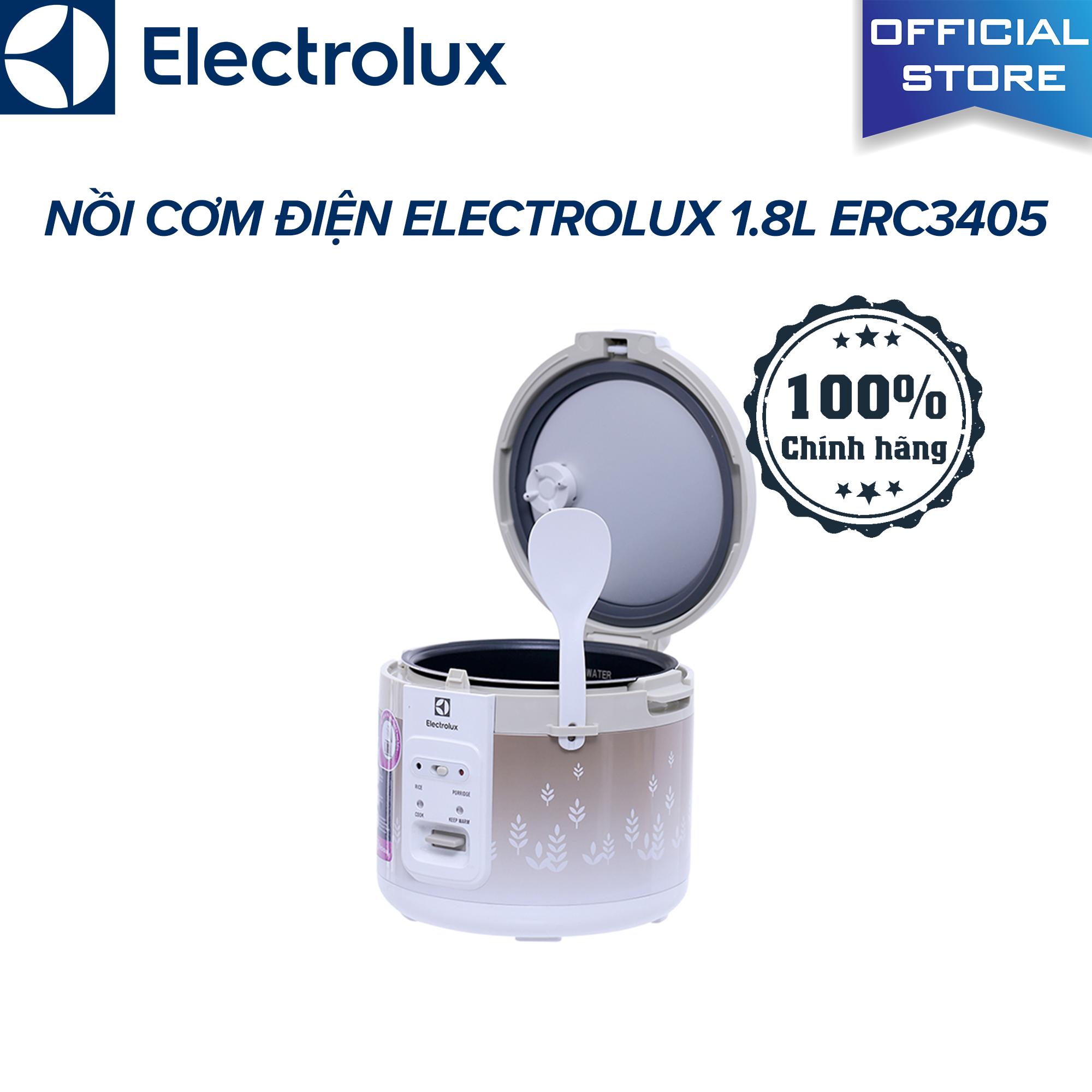 [HCM]Nồi cơm điện Electrolux ERC3405 1.8 lít
