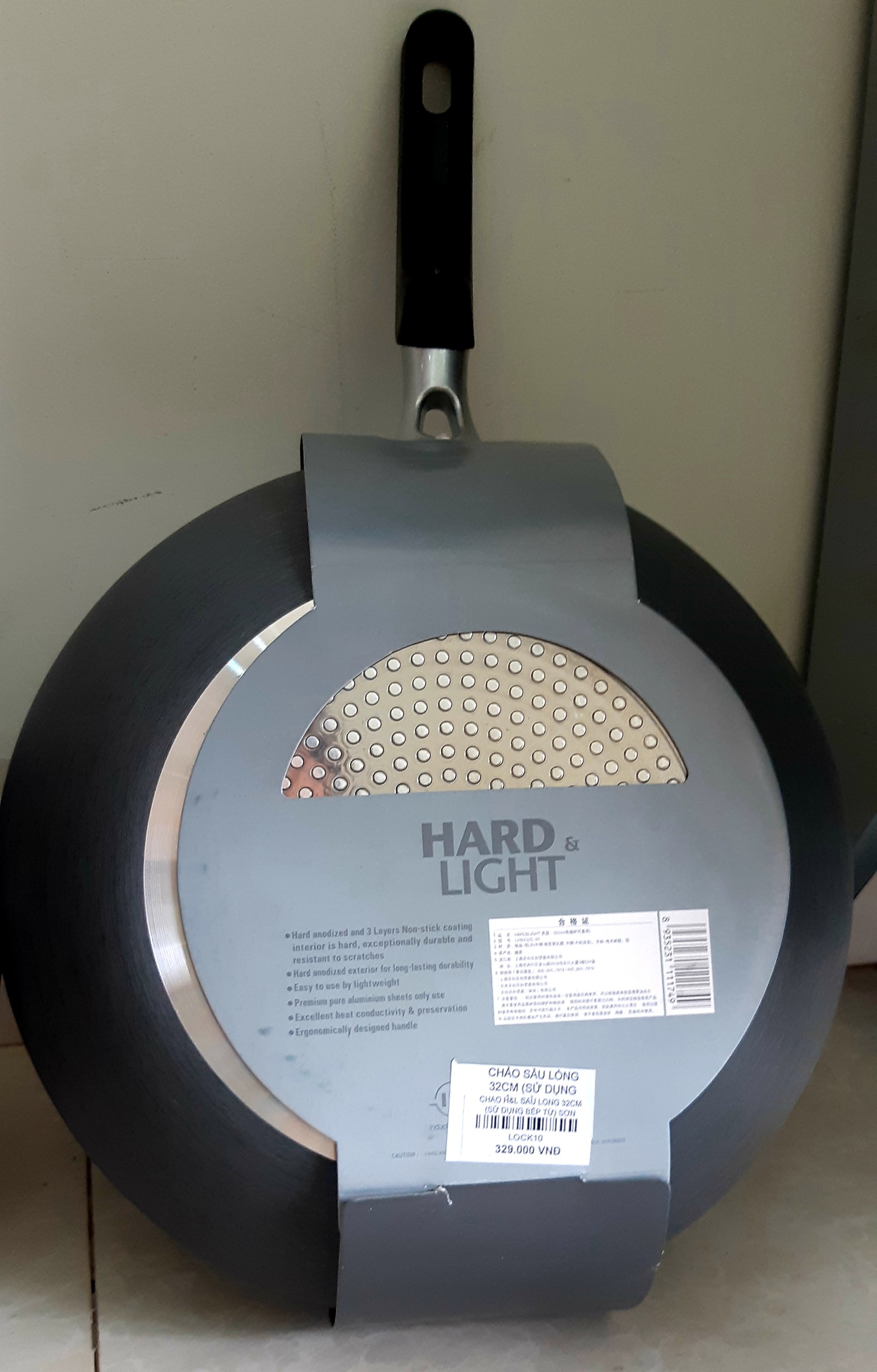 [HCM]chảo hard&light lock&lock - chảo hardlight lock&lock sủ dụng bếp từ