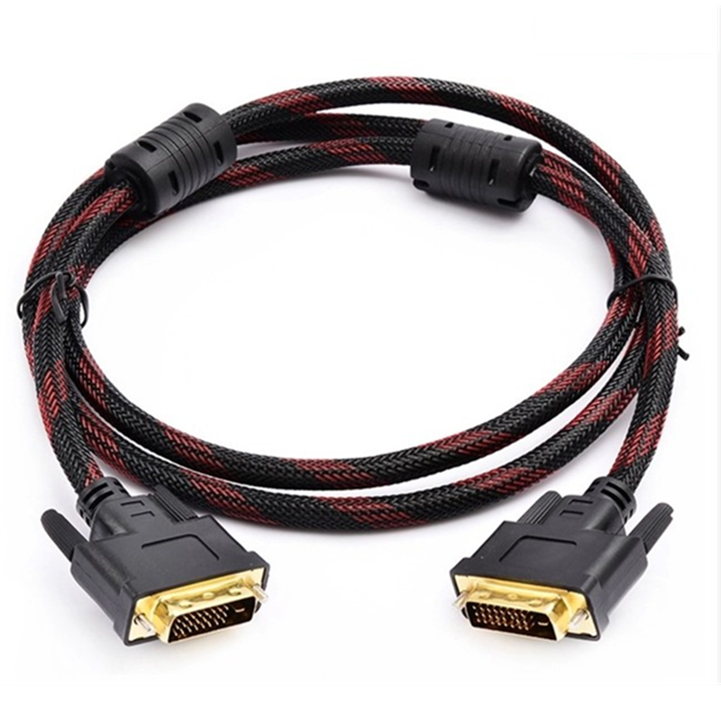 Dây cáp bọc lưới 2 đầu DVI (24+1) dài 1,5m chất lượng cao