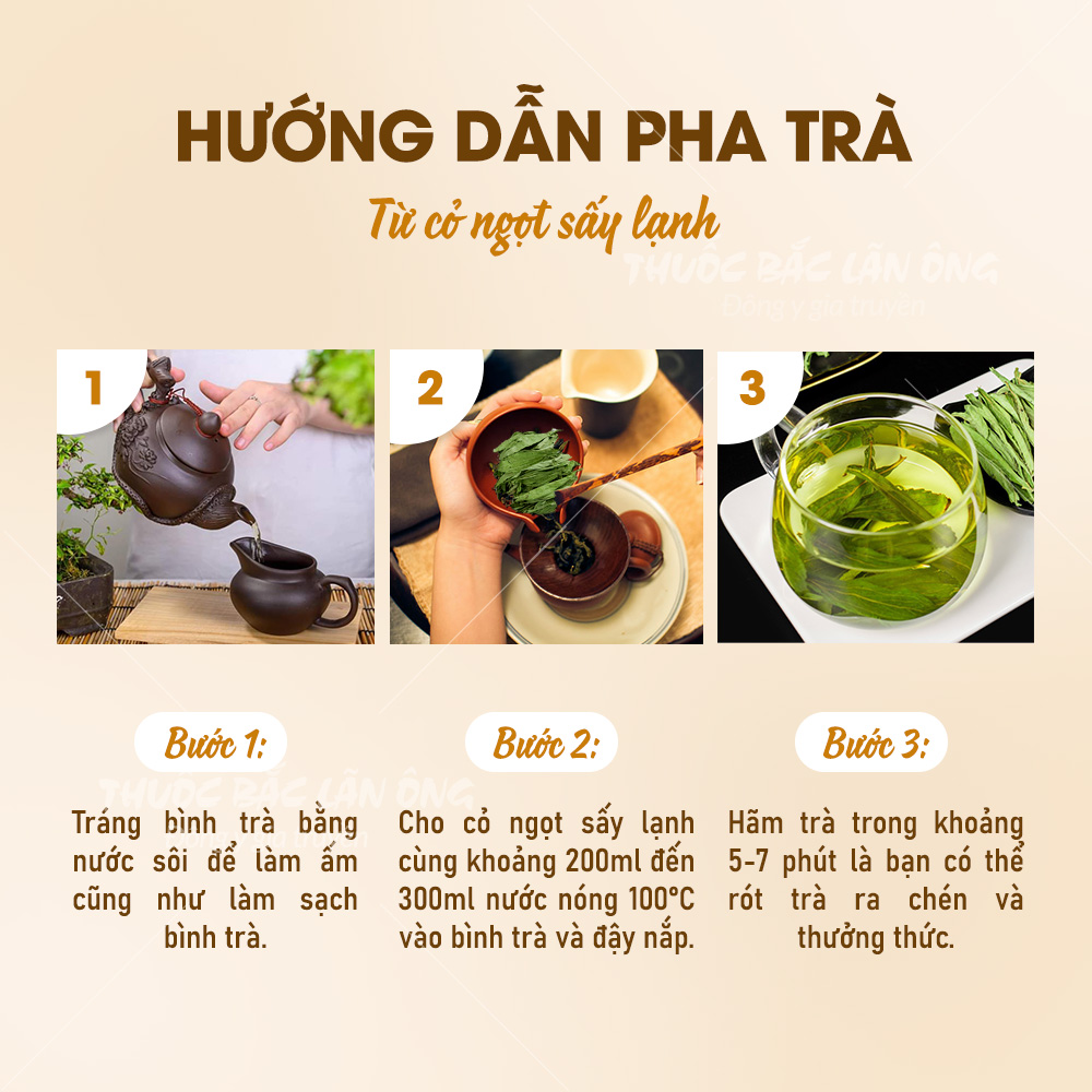 Cỏ ngọt sấy lạnh 500g (Trà cỏ ngọt hữu cơ, nguyên lá, hỗ trợ ăn kiêng)