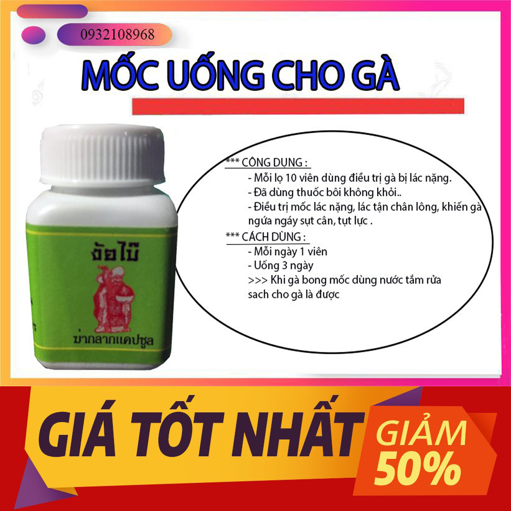 [HOÀN TIỀN 10%]COMBO 5 LỌ TH.UỐC MỐC CHO GÀ CHỌI GÀ ĐÁ DẠNG UỐNG
