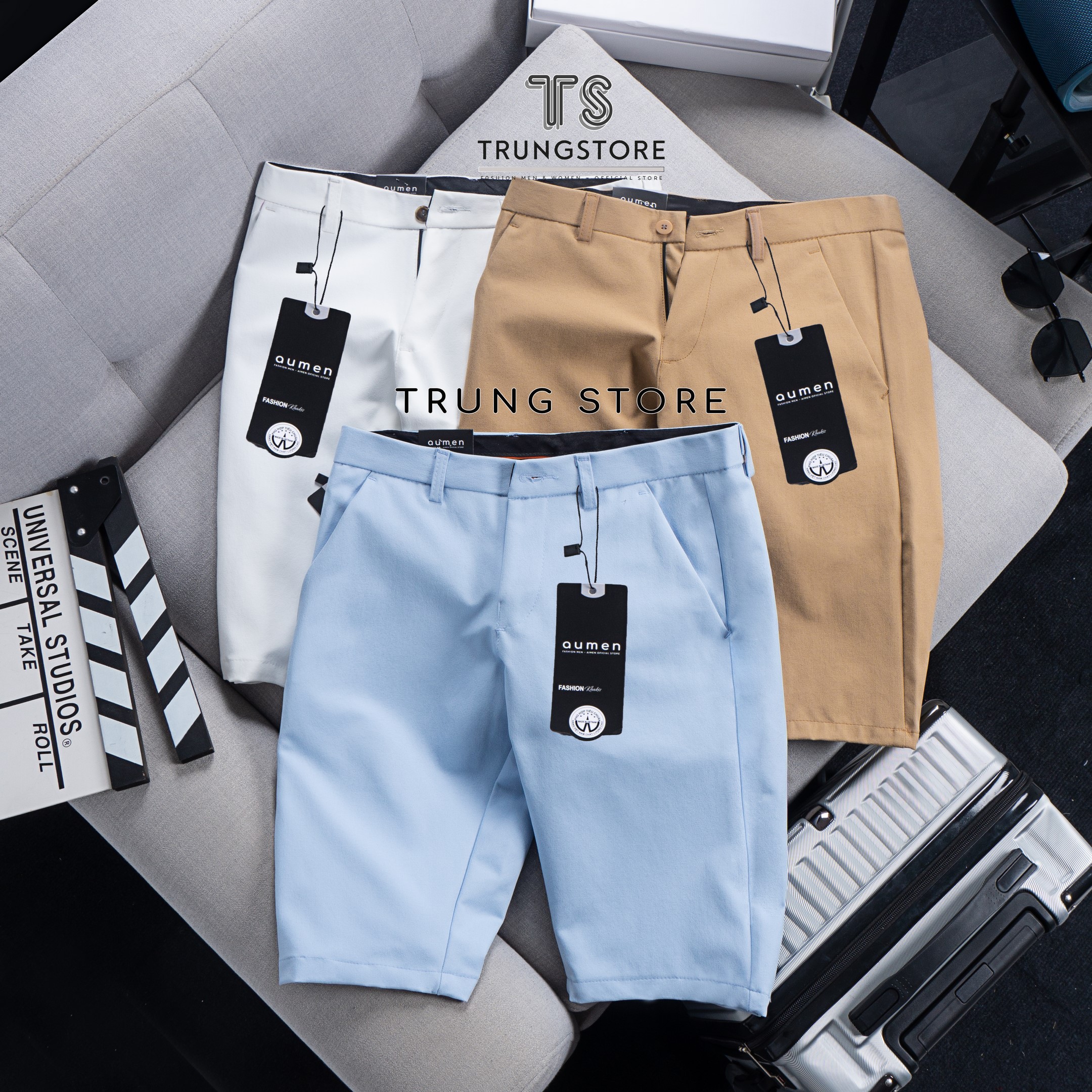 [FORM ÔM] QUẦN SHORT ÂU CO GIÃN VẢI COTTON 2  CHIỀU ĐỦ MÀU
