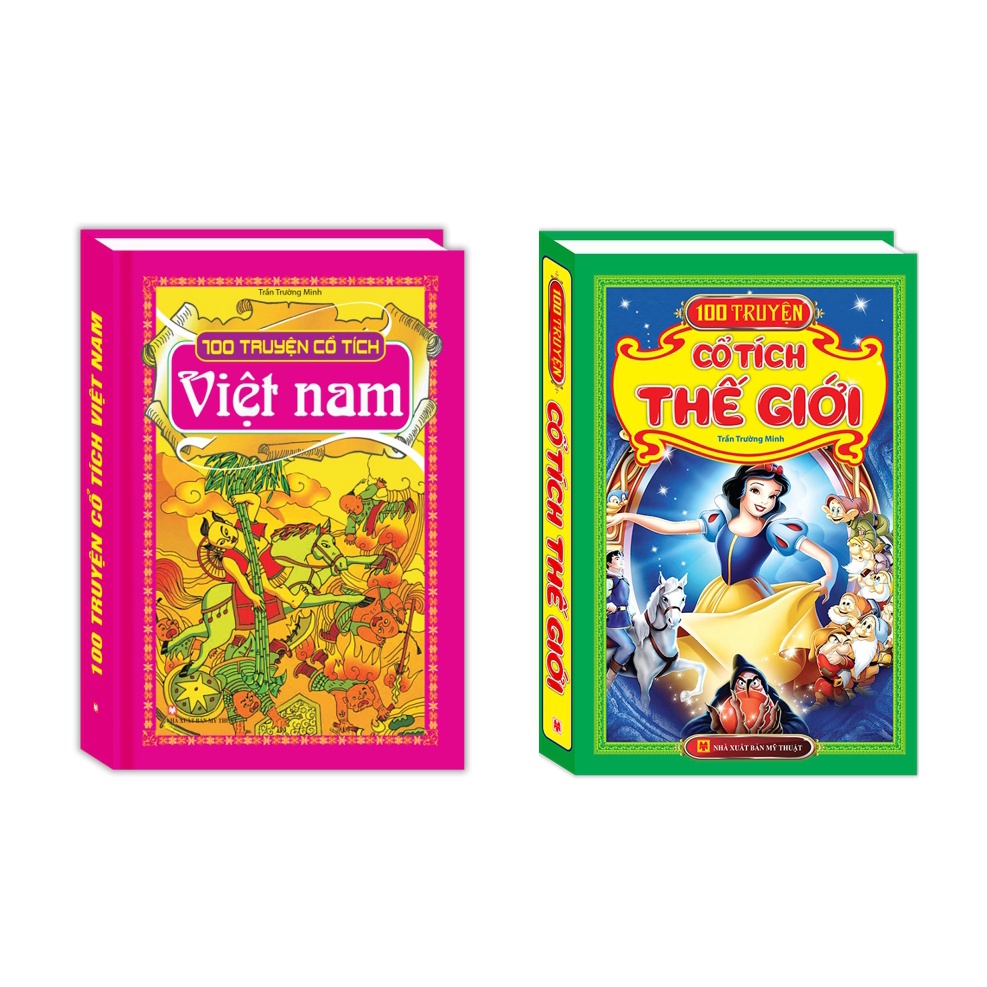 Sách - Combo 2 cuốn 100 truyện cổ tích việt nam + 100 truyện cổ tích thế giới
