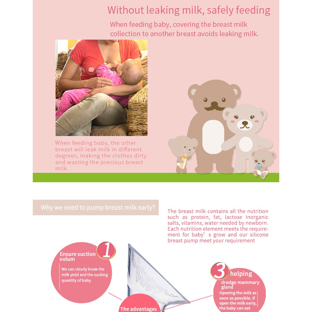 Cốc hứng sữa Cmbear