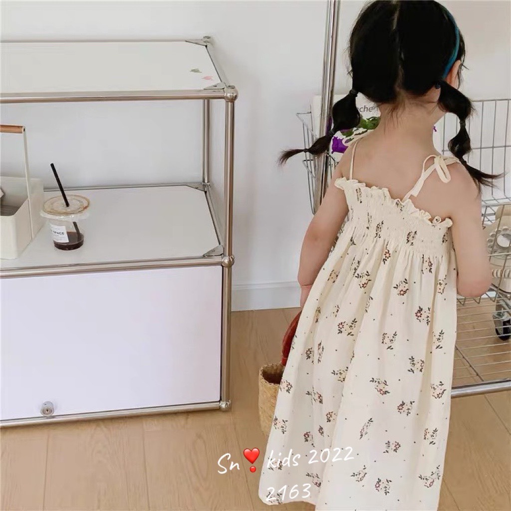 Bộ Jum 2 dây bé gái chun ngực hoa nhí xịn sò 10-22kg