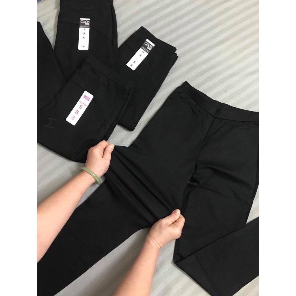Quần legging nữ nâng mông M9 cạp cao co giãn vải đẹp