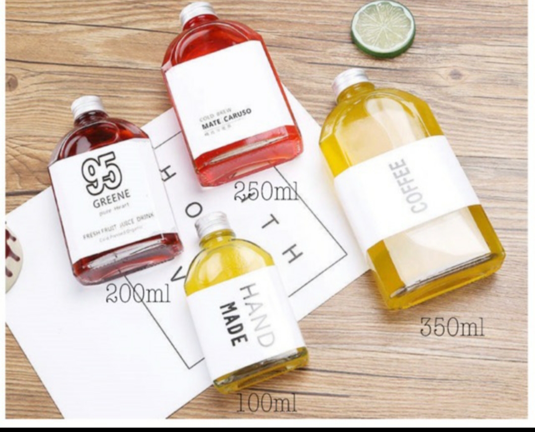 Combo 5 chai thủy tinh dẹp 250ml