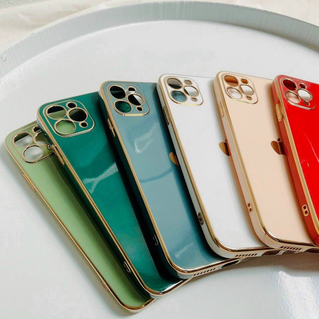 ♥️ Ốp vuông phản quang 5D tán đinh Iphone( mẫu 2) ♥️