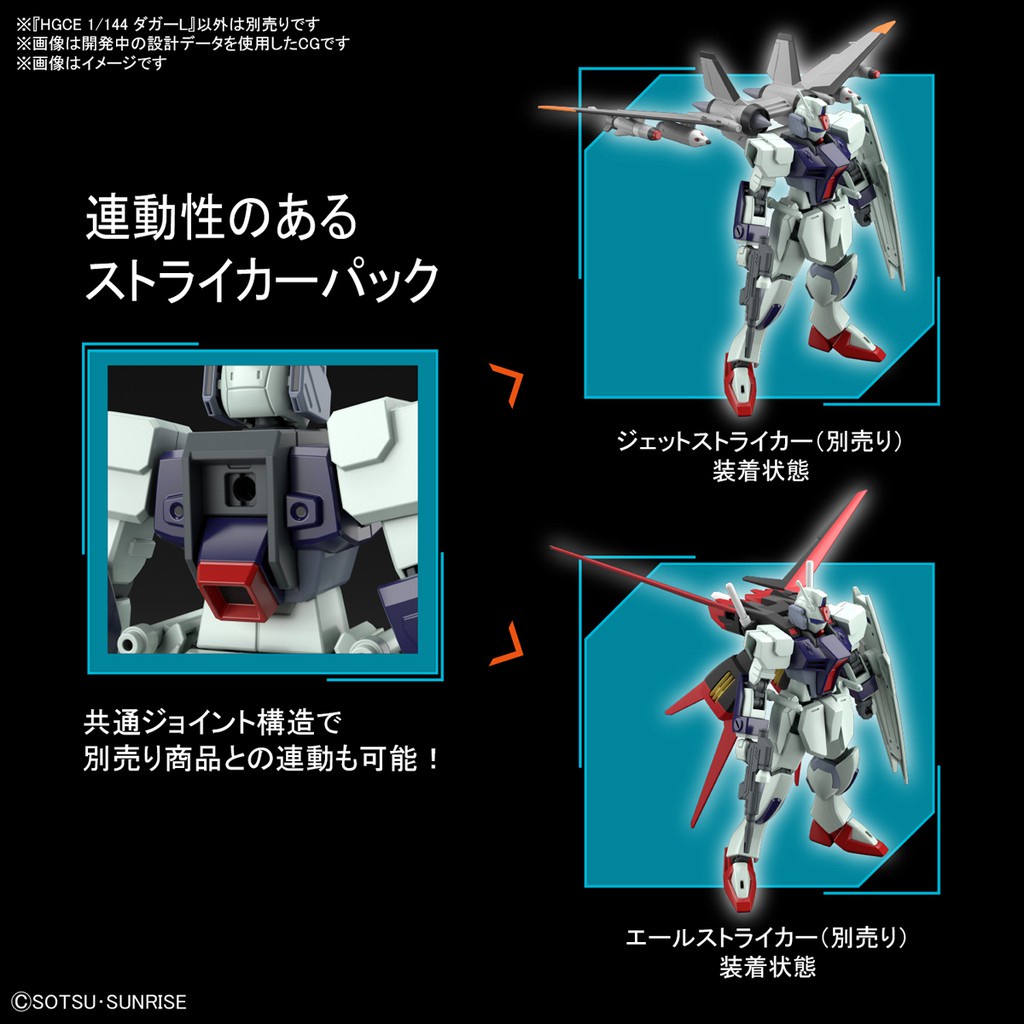 Mô hình lắp ráp Gundam HG CE Dagger L