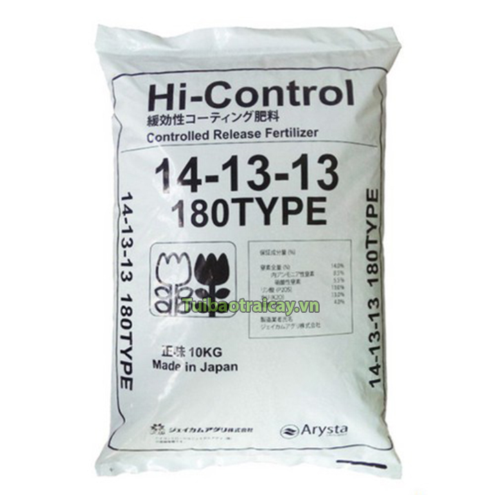Phân bón dinh dưỡng tan chậm Hi-Control hàng Nhật bao 10 kg