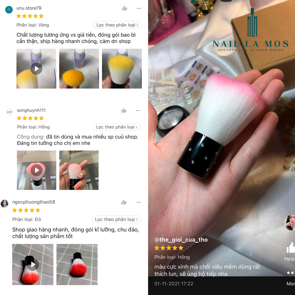 Chổi phủi bụi nail chuyên dụng