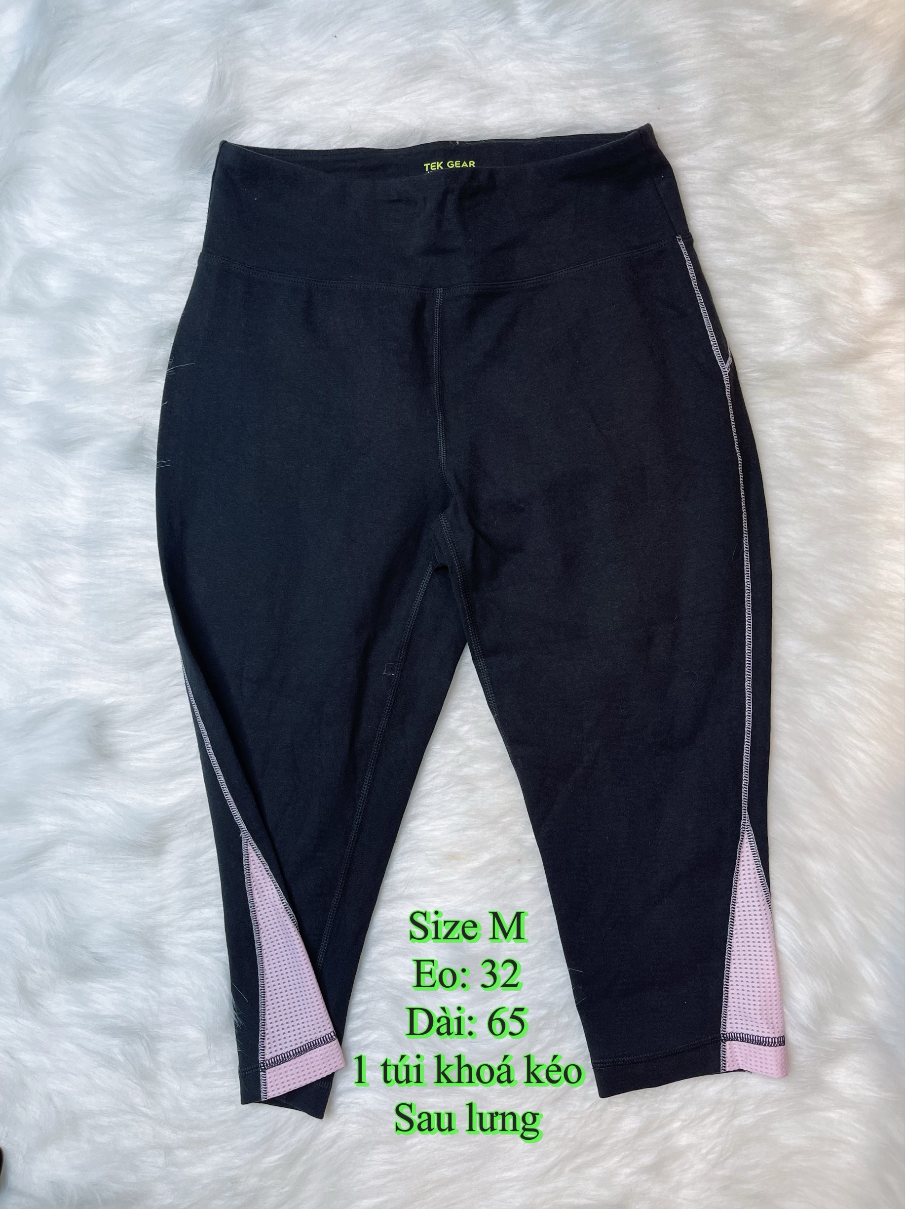 Quần tập lửng Tek gear Pocket Capri legging SIZE M