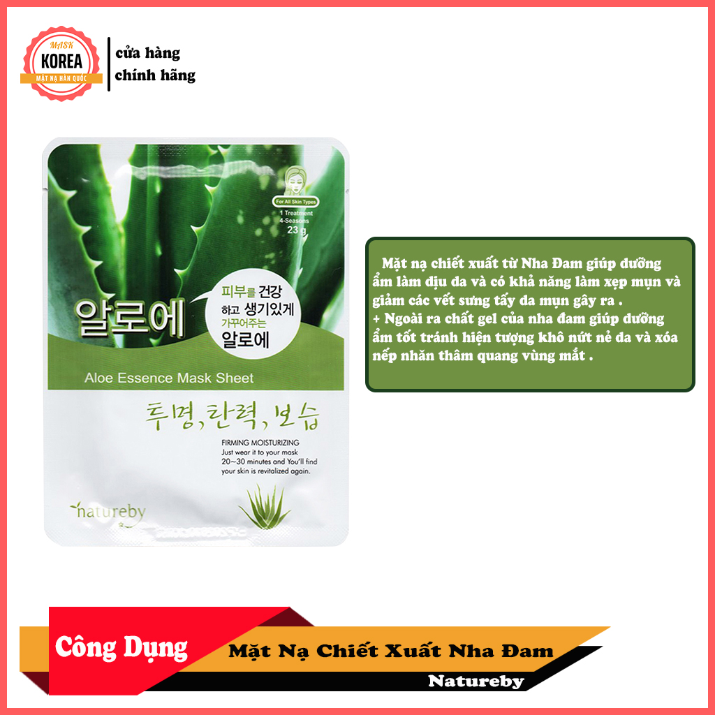 [HCM]Mặt Nạ Nha Đam Natureby HÀN QUỐC ( 10 miếng/230g )
