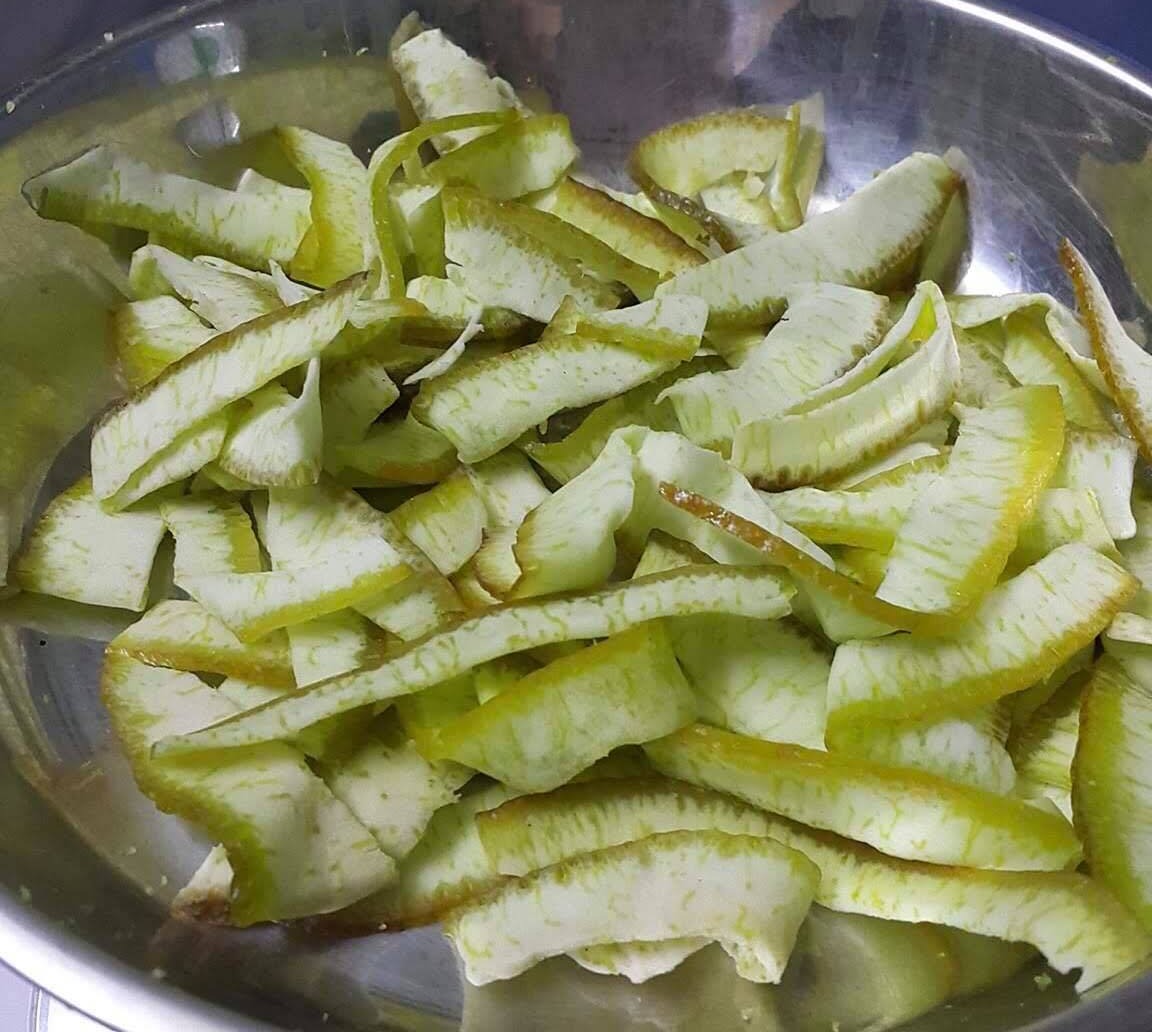 Mứt vỏ bưởi đường phèn 1kg [ Đặc sản Bến Tre]