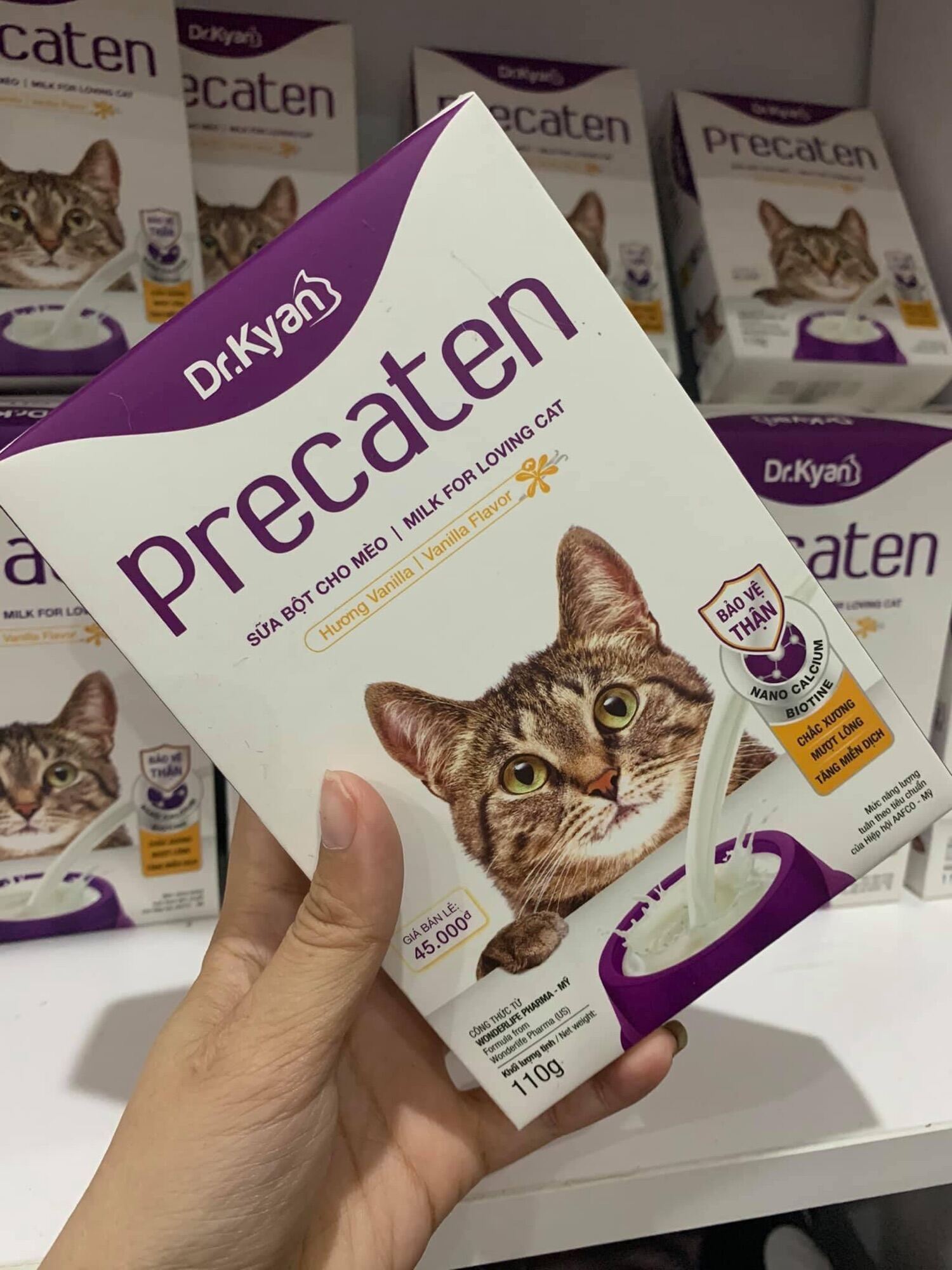 Sữa bột cho mèo Dr.Kyan Precaten 110g
