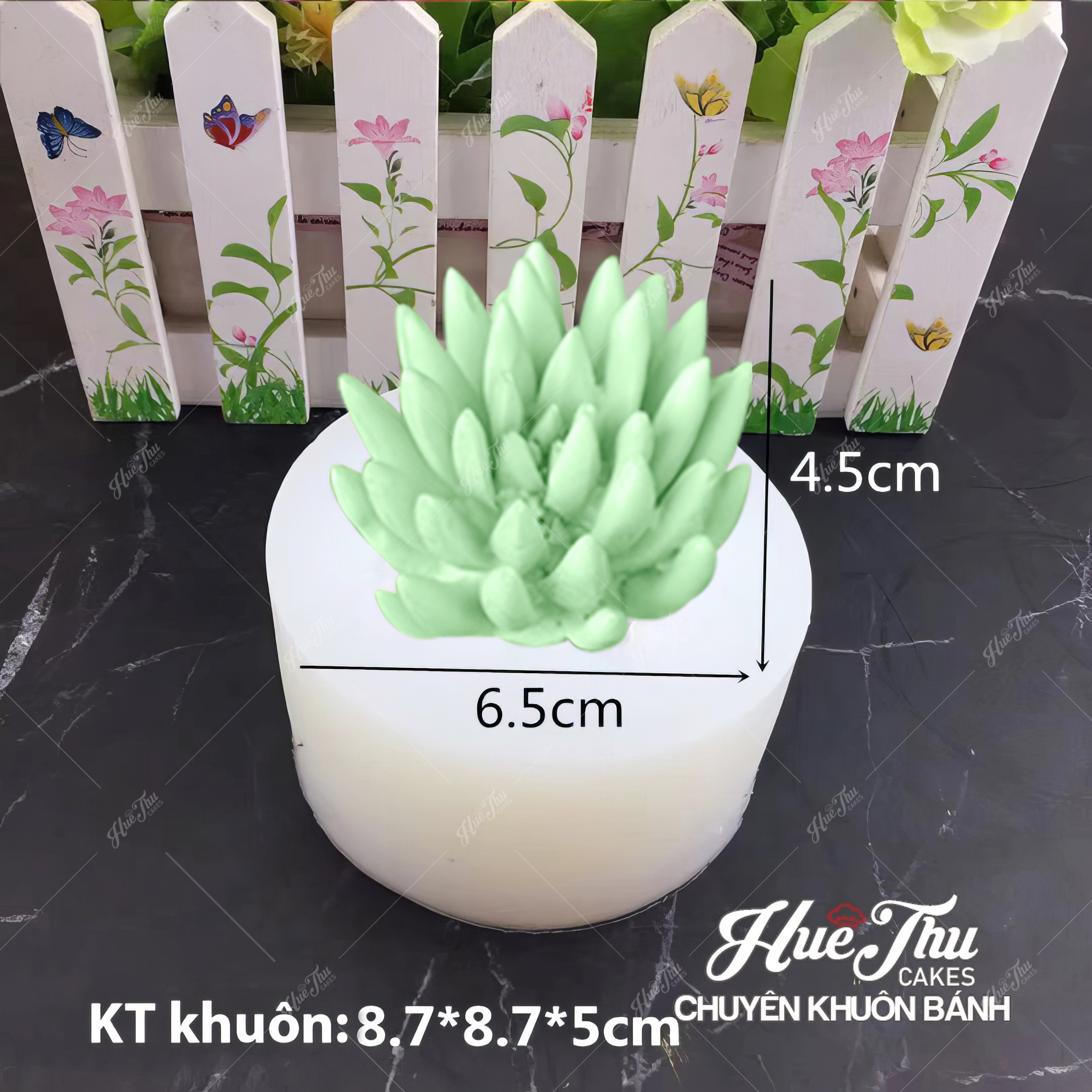 Khuôn silicon Sen Đá Tia Nhọn làm bánh rau câu 3D 4D nhấn xôi, fondant, socola, nến hanmade