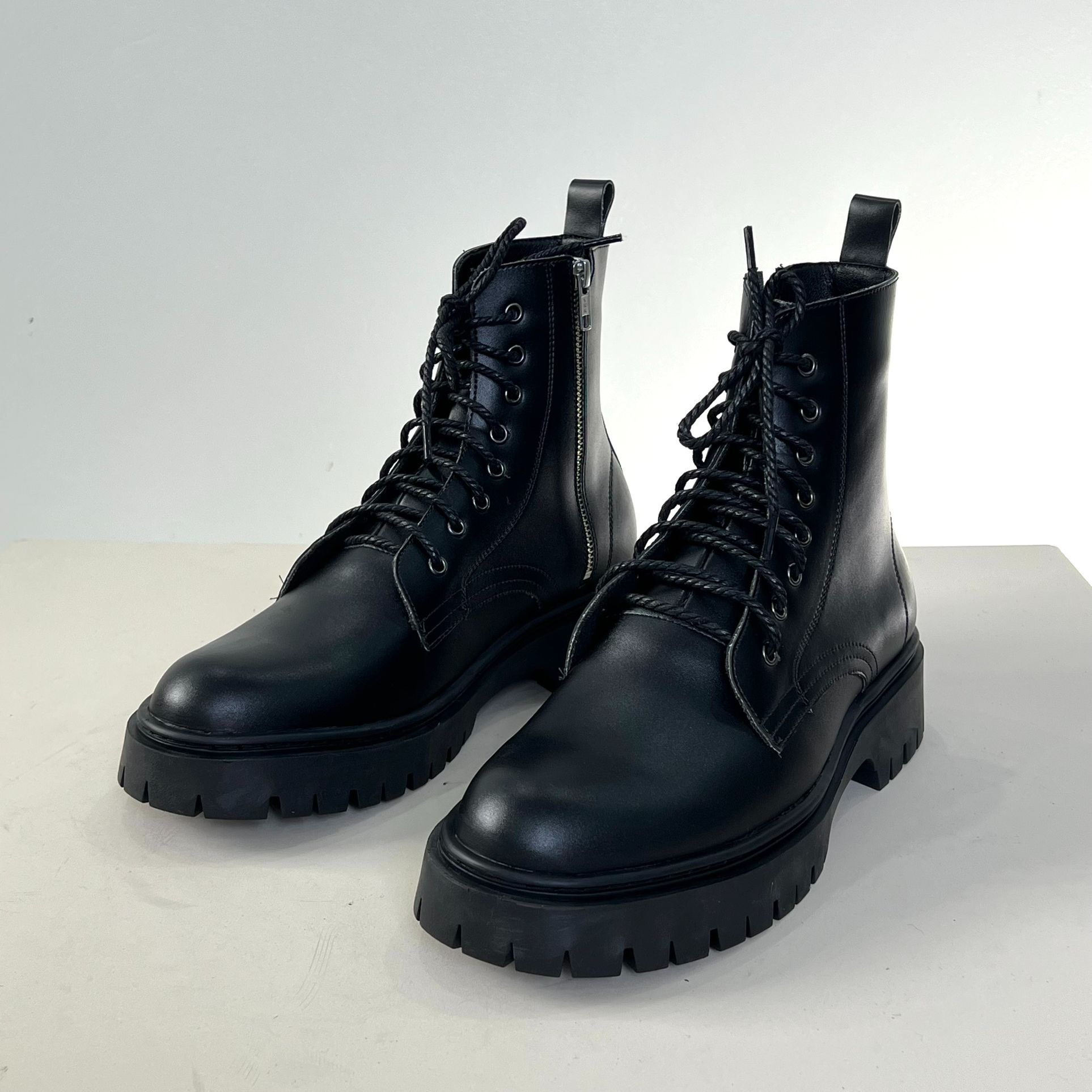 Giày Combat Boot Nam, Giày Chiến Binh Cổ Cao