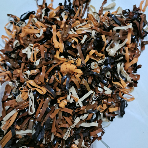 500g thun cột tóc màu socola size đại