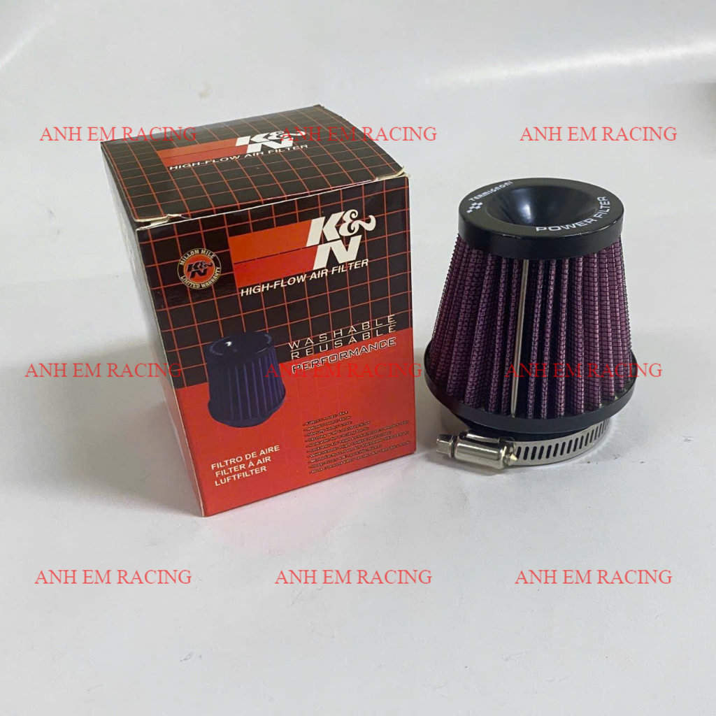 Lọc trụ gió Kn pô e bánh ú tăng tốc gắn các dòng xe máy