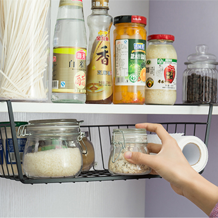 Kệ Sắt Treo Gầm Bàn Đa Năng Đựng Sách, Đựng Đồ Cá Nhân 31x22x12 cm