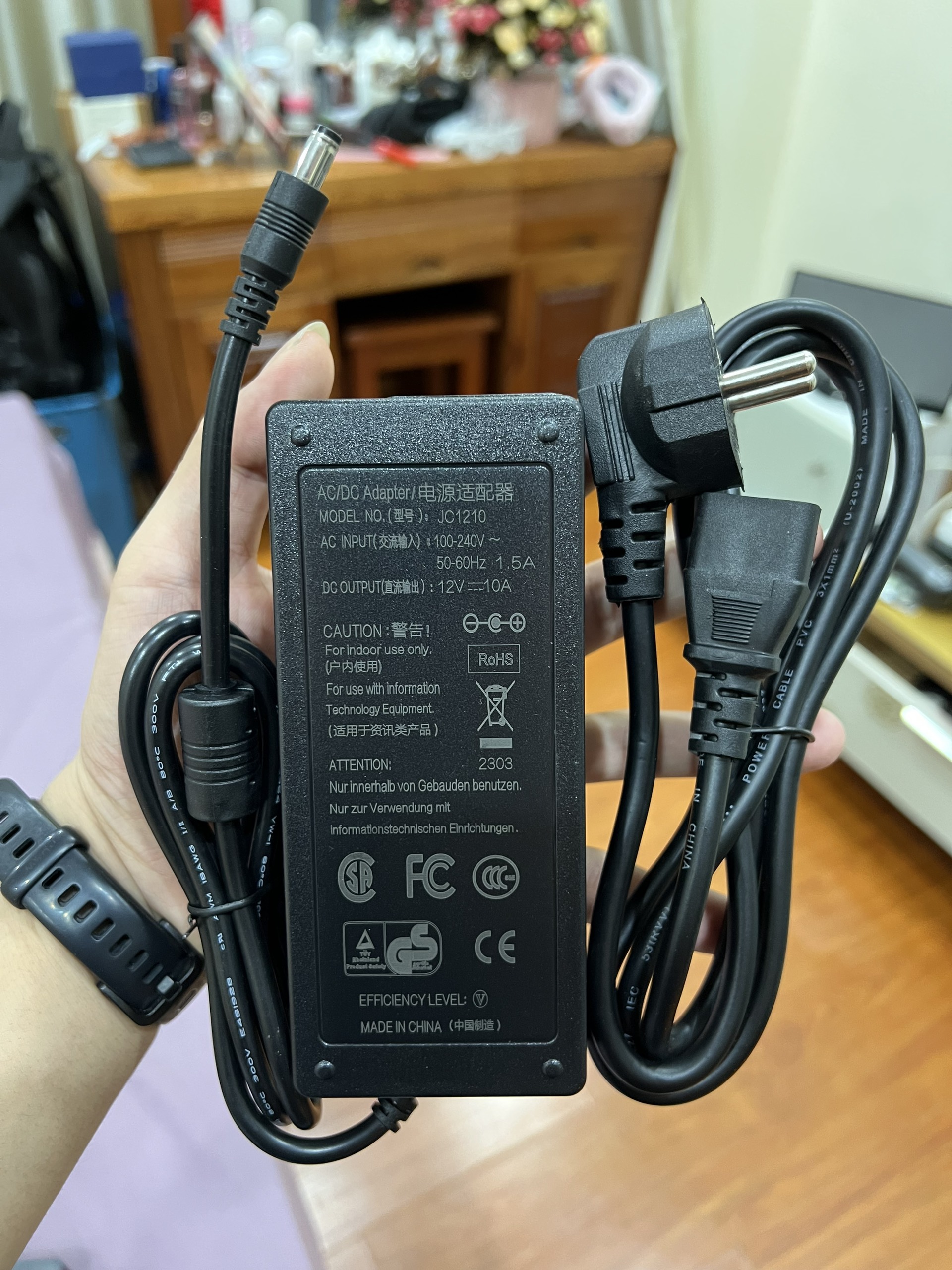 Nguồn Adapter 12v 10a 120w