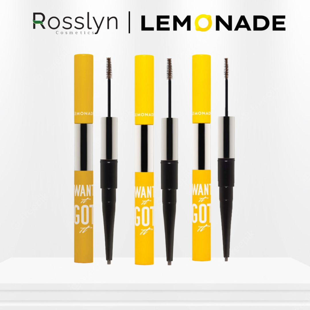 Chì Kẻ Mày 2 Đầu Lemonade Want It Got It Dual Eyebrow 2g+2ml Rosslyn