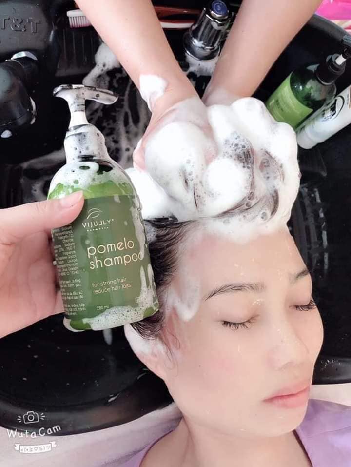Dầu Gội Bưởi Vijully 280ml Ngăn Rụng tóc, Kích Mọc Tóc Hiệu Quả