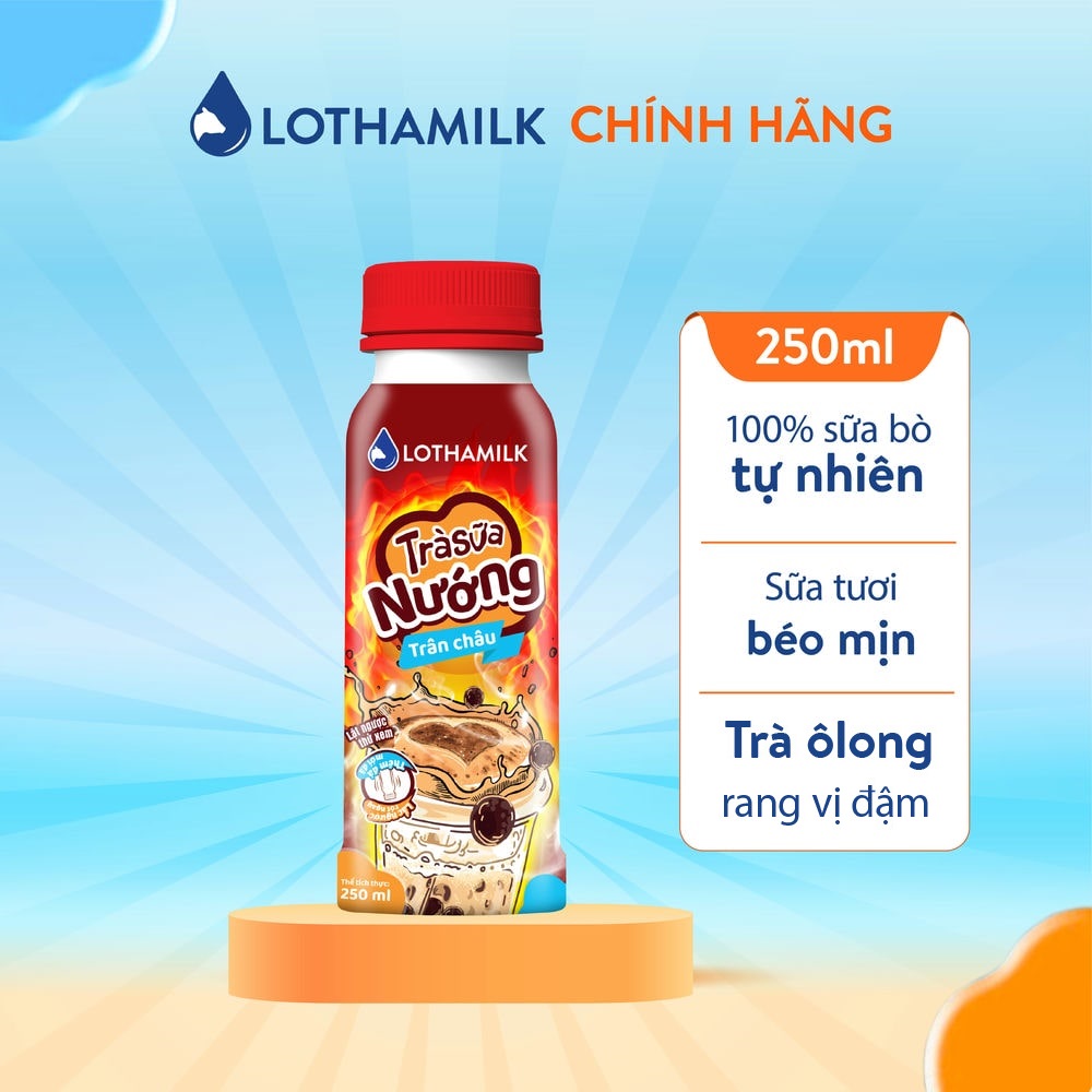 Trà Sữa Thanh Trùng Lothamilk Chai 250ml