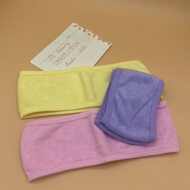 Khăn cuốn tóc đa năng (băng đô) dùng trong nối mi spa phun xăm