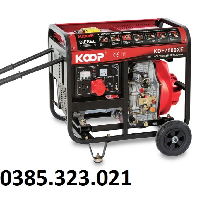 Máy Phát Điện Chạy Dầu 5Kw Koop KDF7500XE