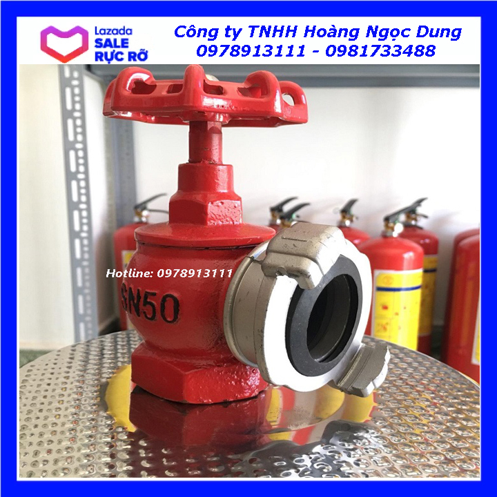 VAN GÓC NỐI ỐNG DẪN NƯỚC. VAN GÓC CHỮA CHÁY D50. VAN GÓC D50 + REN