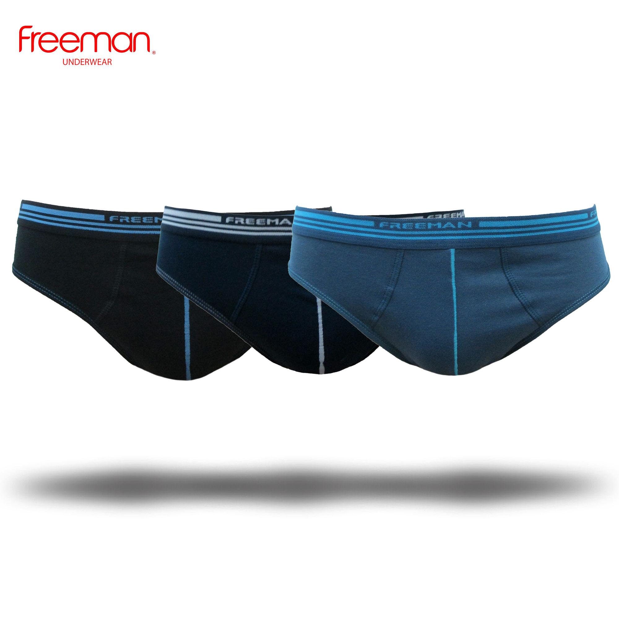 Quần lót nam cotton Freeman [Combo 3] 6039