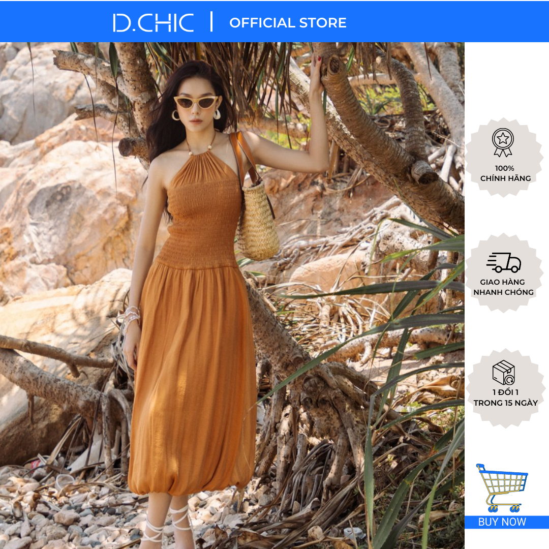 D.CHIC Váy cổ yếm trần chun MS: 2813255