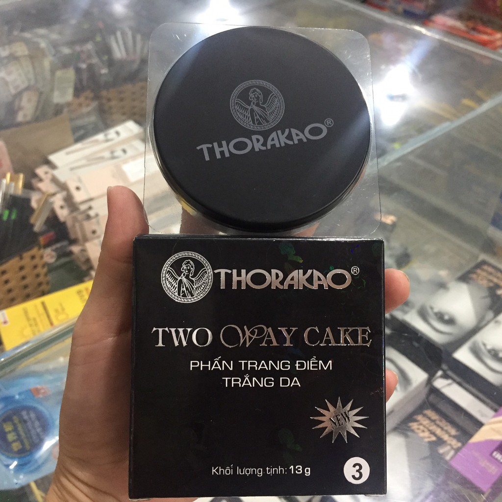 Phấn trang điểm thorakao trắng da two way cake 13g số 3
