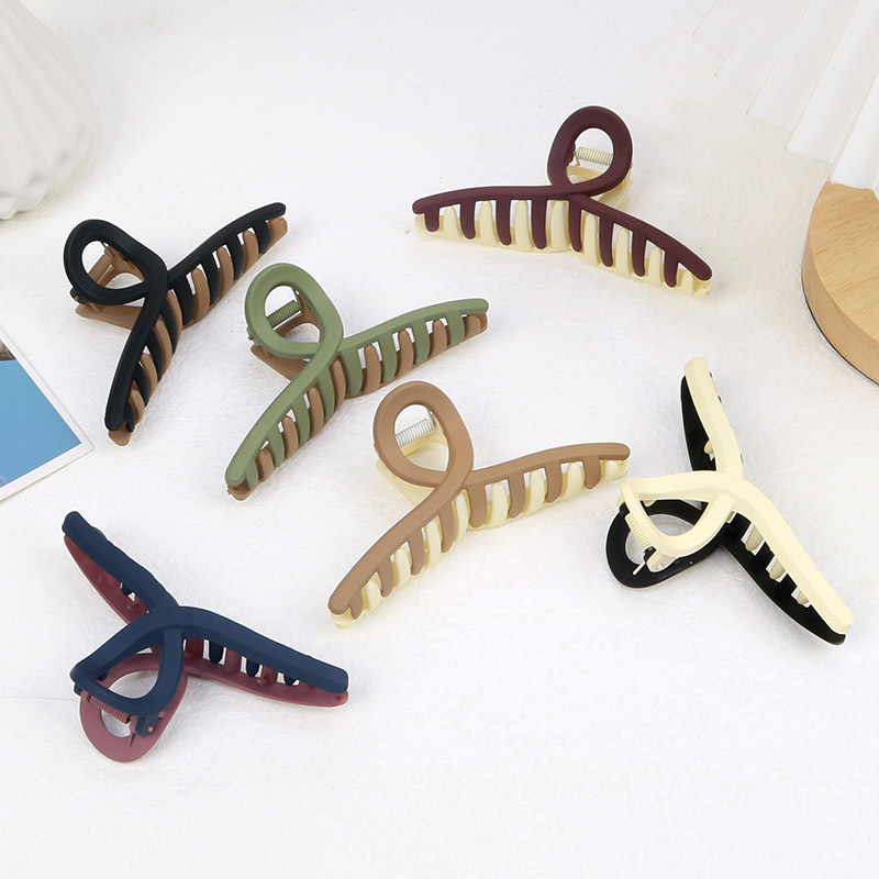 Kẹp tóc càng cua đuôi cá 2 màu 11cm