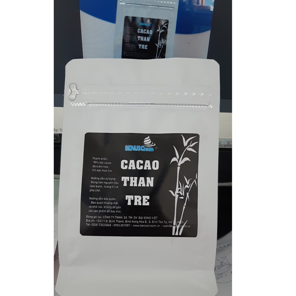 Bột Cacao Than Tre nguyên chất - Benuscream (100gram)