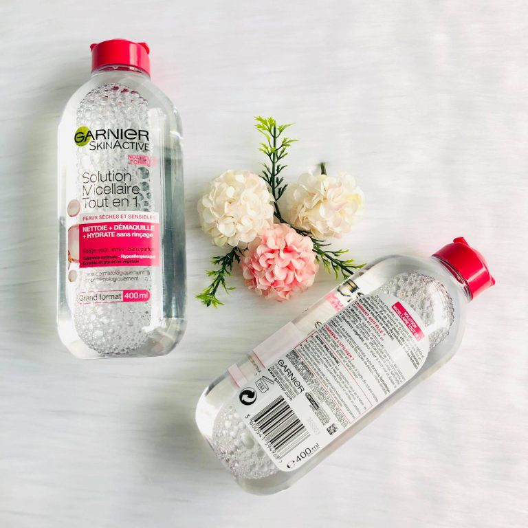 Nước Tẩy Trang Garnier Skin Active Solution Micellaire 400ml Hồng Đậm